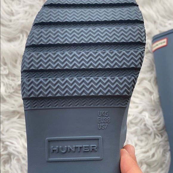 NEW • Hunter • Tour Packable Tall Rain Boots Gull - Picture 4 of 5